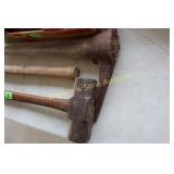 GROUP OF YARD TOOLS.