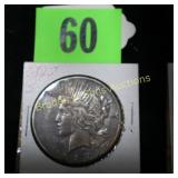US 1927-S PEACE SILVER DOLLAR