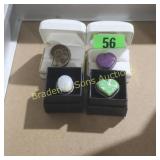 GROUP OF 4 LADIES DESIGNER RINGS