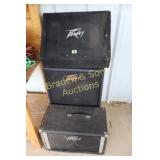 GROUP OF 3 USED SPEAKERS.