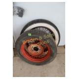 GROUP OF 2 USED MODEL T TIRES.