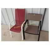 GROUP OF 3 USED PATIO CHAIRS.