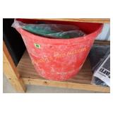 USED 10 GALLON BUCKET WITH CONTENTS.