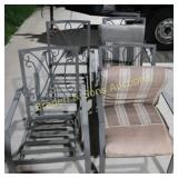 GROUP OF 4 PATIO CHAIRS.