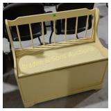 CONTEMPORARY BENCH WITH STORAGE.