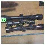 GROUP OF 3 USED RIFLE SCOPES.