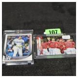GROUP OF 2 SHOHEI OHTANI BASEBALL CARDS.