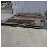 GROUP OF USED GALVANIZED TIN IN VARIOUS SIZES.