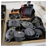 GROUP OF 2 BOXES OF ASSTD CAST IRON.
