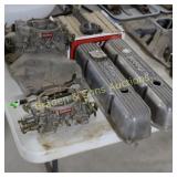 GROUP OF ASSTD AUTO PARTS INCLUDING CARBS, INTAKE,