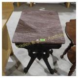 ANTIQUE MARBLE TOP TABLE.