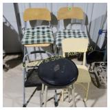 GROUP OF ASSTD FOLDING CHAIRS.