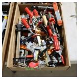GROUP OF 2 BOXES OF ASSTD CLAMPS ETC.
