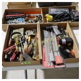 GROUP OF 4 BOXES OF ASSTD HAND TOOLS.