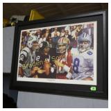 FRAMED 20" X 30" PRINT TITLED "PASSING THE TORCH"
