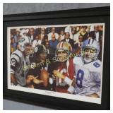 FRAMED 20" X 30" PRINT TITLED "PASSING THE TORCH"