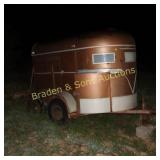 USED HORSE TRAILER, NEEDS TIRES. NO TITLE,