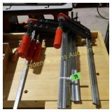 GROUP OF ASSTD WOOD CLAMPS ETC.