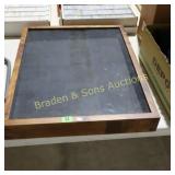 USED 29" X 22" DISPLAY BOX AND 2 ROGER STAUBACH