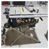USED RYOBI 10" PORTABLE TABLE SAW IN WORKING