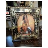 FRAMED 8"X11" NATIVE AMERICAN PRINT BY TERRY SODD