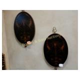 GROUP OF TWO 17" WALL DECORATIONS
