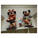 GROUP OF 3 -- 2 26" MICKEY AND MINNIE MOUSE