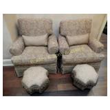 GROUP OF 2 CONTEMPORARY ARM CHAIRS BY SHERRILL