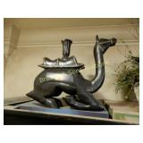 GROUP OF 2 18" CANDLESTICK HOLDERS AND 1 14" TABLE