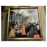 GROUP OF 2 12"X12" FRAMED PRINTS BY DILLON