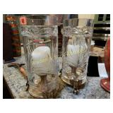 GROUP OF 2 17" CANDLE HOLDERS