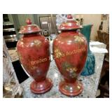 GROUP OF 2 18" CANNISTERS