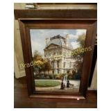 FRAMED 47" X 35" PRINT BY W. JARE