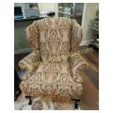 GROUP OF 2 CONTEMPORARY WING BACK CHAIRS