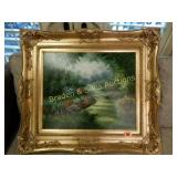 FRAMED 31" X 23" OIL ON CANVAS BY NORVELL