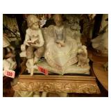 LLADRO 9" FIGURINE ON GILT BASE