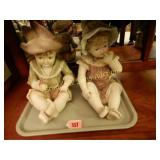 GROUP OF TWO 12" VINTAGE PIANO BABIES