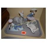 GROUP OF 4 LLADRO FIGURINES