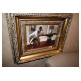 GILT FRAMED 10" X 14" ARTIST SIGNED PETER O