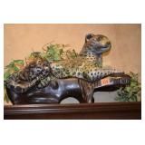 LARGE LEOPARD FIGURINE