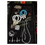 TRAY OF ASSTD DESIGNER COSTUME JEWELRY