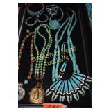 TRAY OF ASSTD TURQUOISE JEWELRY