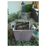 GROUP OF 2 LARGE PLASTIC PLANTERS