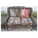 WICKER LOVE SEAT