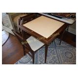 USED CARD TABLE WITH 4 CHAIRS