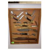 GROUP OF 12 COLLECTIBLE KNIVES BY SCHRADE, BUCK,
