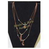 GROUP OF 3 COPPER AND TURQUOISE NATIVE AMERICAN