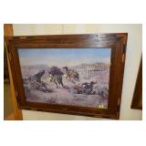 FRAMED 24" X 35" CHARLES RUSSELL PRINT