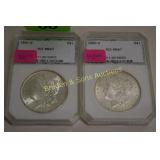 PCI GRADED MS67 - 1880-S AND 1881-S MORGAN