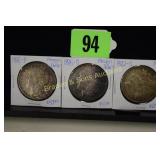 US 1882-S, 1885-O AND 1888-P MORGAN SILVER